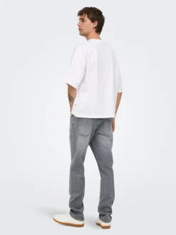 ONSWOLF Middels høyt snitt Regular Fit Jeans