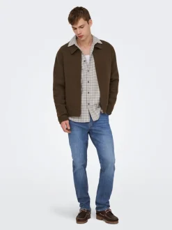 ONSWOLF Middels høyt snitt Regular Fit Jeans