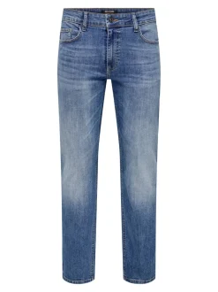 ONSWOLF Middels høyt snitt Regular Fit Jeans