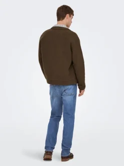 ONSWOLF Middels høyt snitt Regular Fit Jeans