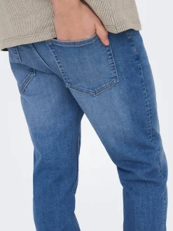 ONSYOKE Middels høy midje Tapered Fit Jeans