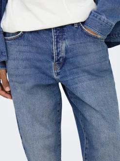 ONSYOKE Middels høy midje Cropped Fit Jeans