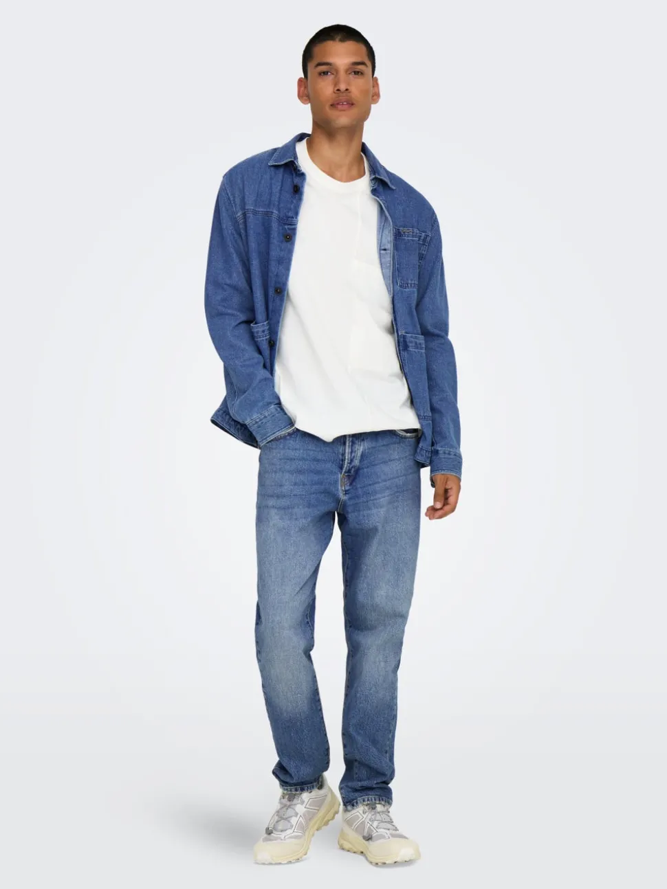 ONSYOKE Middels høy midje Cropped Fit Jeans