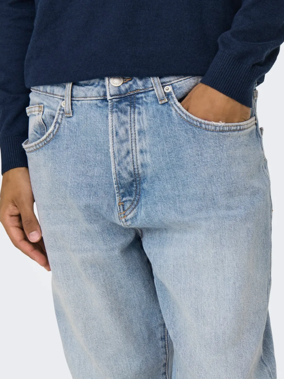 ONSYOKE Middels høy midje Tapered Fit Jeans