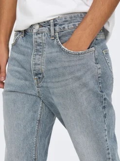 ONSYOKE Middels høyt snitt Tapered Fit Jeans