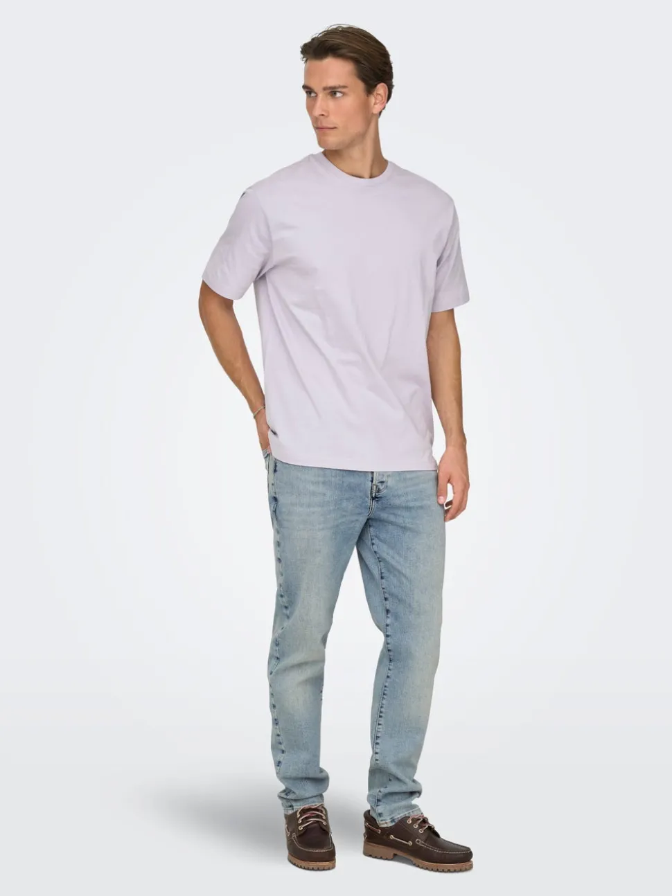 ONSYOKE Middels høyt snitt Tapered Fit Jeans