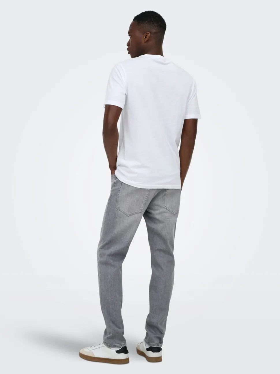 ONSYOKE Middels høyt snitt Tapered Fit Stretch Jeans