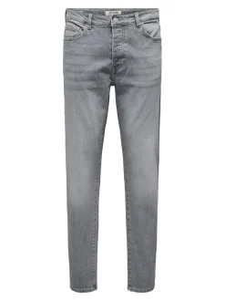 ONSYOKE Middels høyt snitt Tapered Fit Stretch Jeans