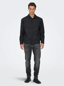 ONSYOKE Middels høyt snitt Tapered Fit Jeans