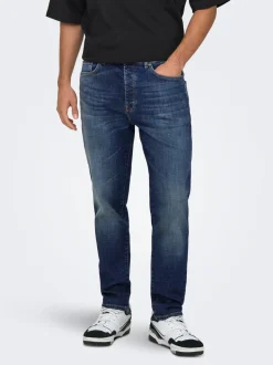 ONSYOKE Middels høyt snitt Tapered Fit Jeans