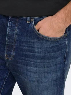 ONSYOKE Middels høyt snitt Tapered Fit Jeans