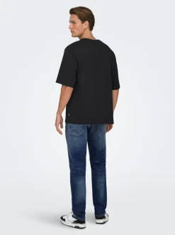 ONSYOKE Middels høyt snitt Tapered Fit Jeans