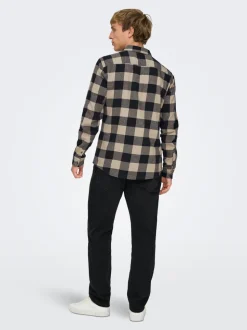 ONSYOKE Middels høyt snitt Tapered Fit Stretch Jeans