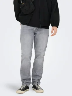 ONSYOKE Middels høyt snitt Tapered Fit Jeans