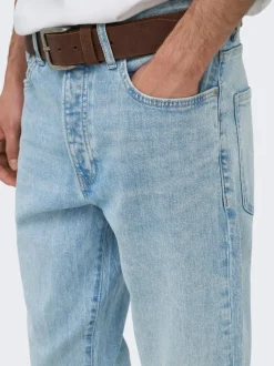 ONSYOKE Middels høyt snitt Tapered Fit Stretch Jeans