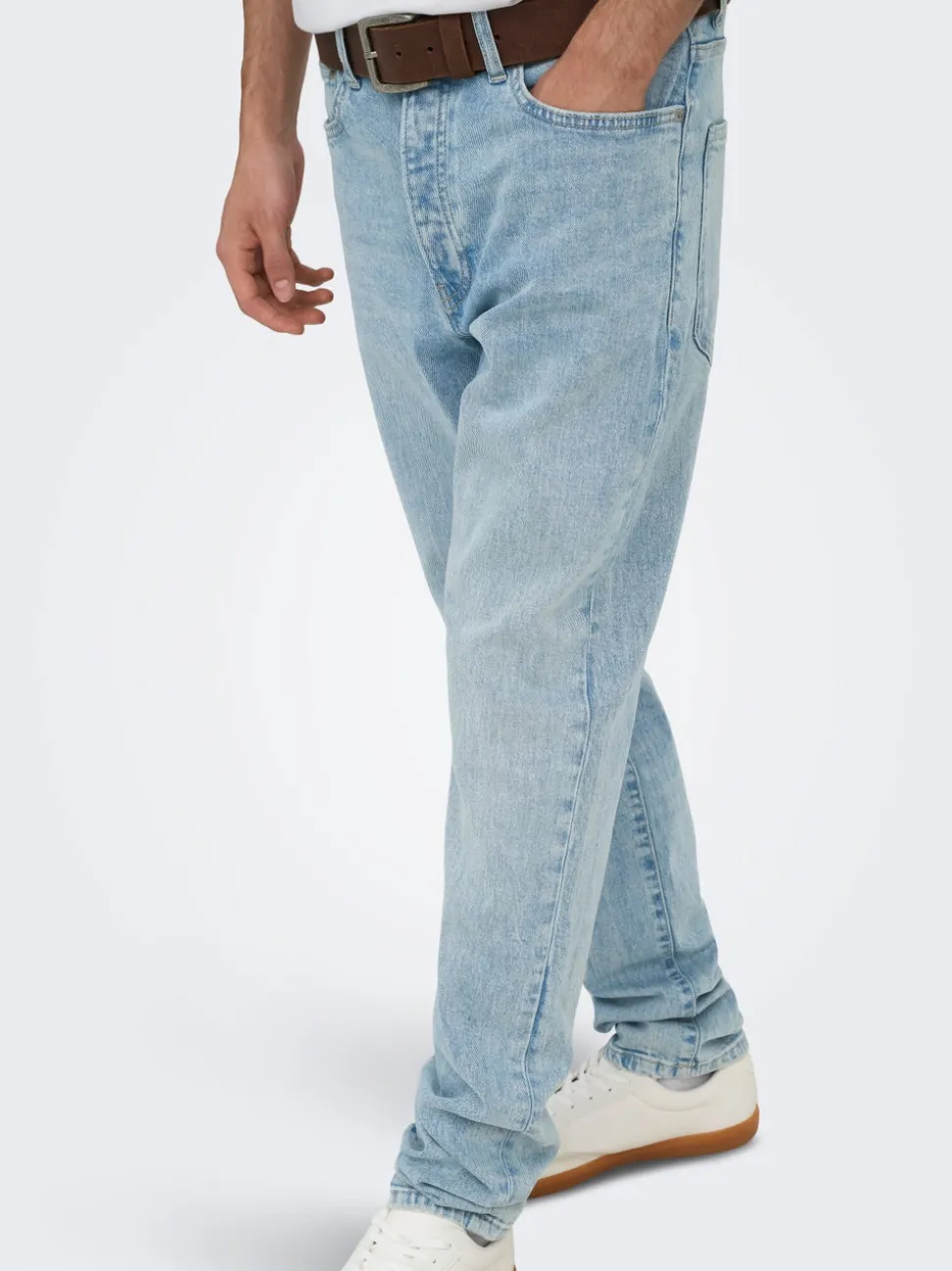 ONSYOKE Middels høyt snitt Tapered Fit Stretch Jeans