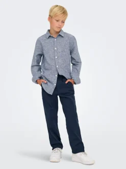 OSJLINUS Tapered Fit Lin Bukser