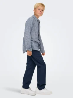 OSJLINUS Tapered Fit Lin Bukser