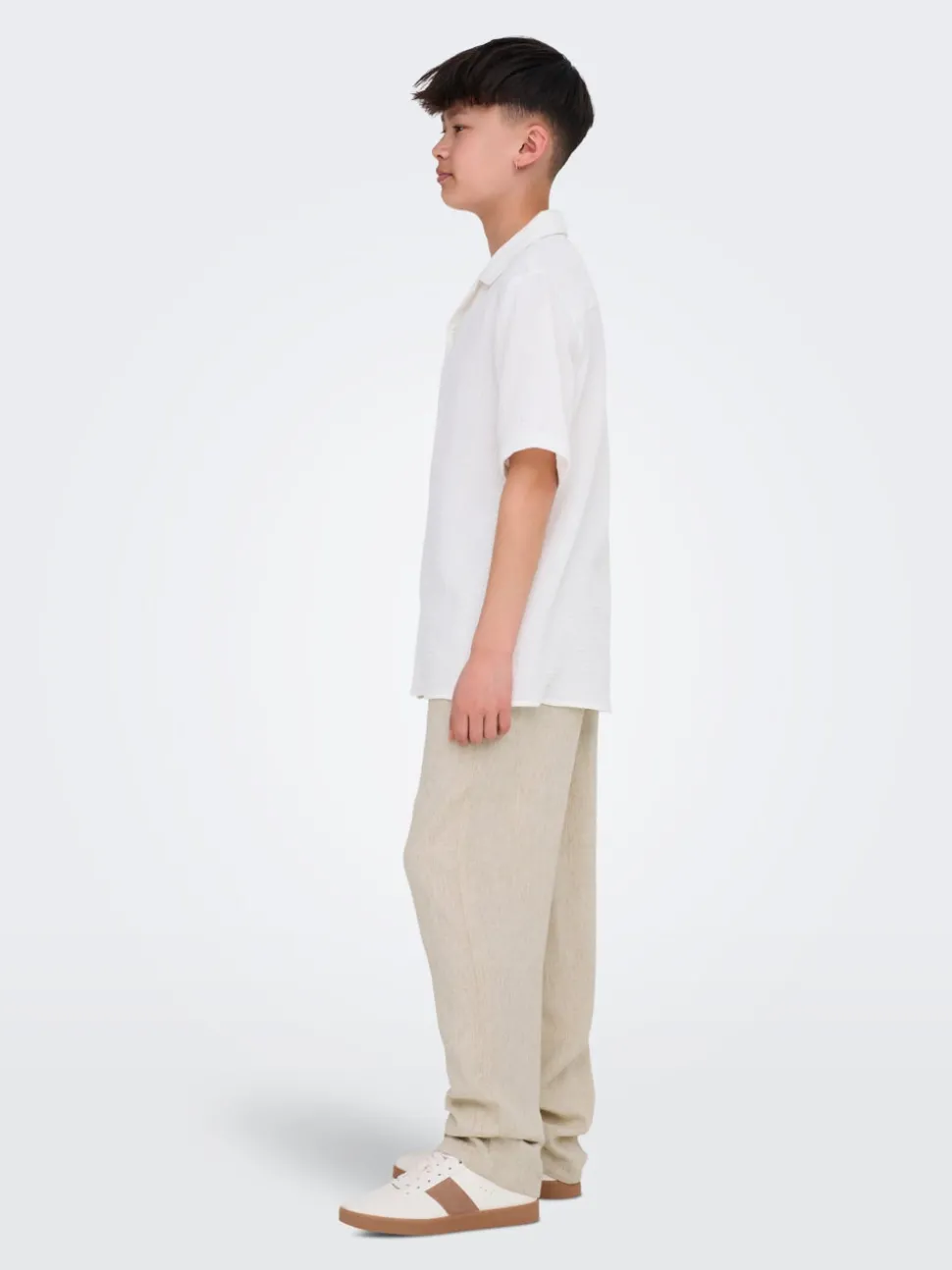 OSJSINUS Loose fit Lin Bukser