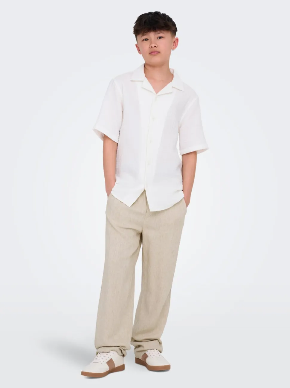 OSJSINUS Loose fit Lin Bukser