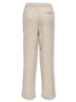 OSJSINUS Loose fit Lin Bukser