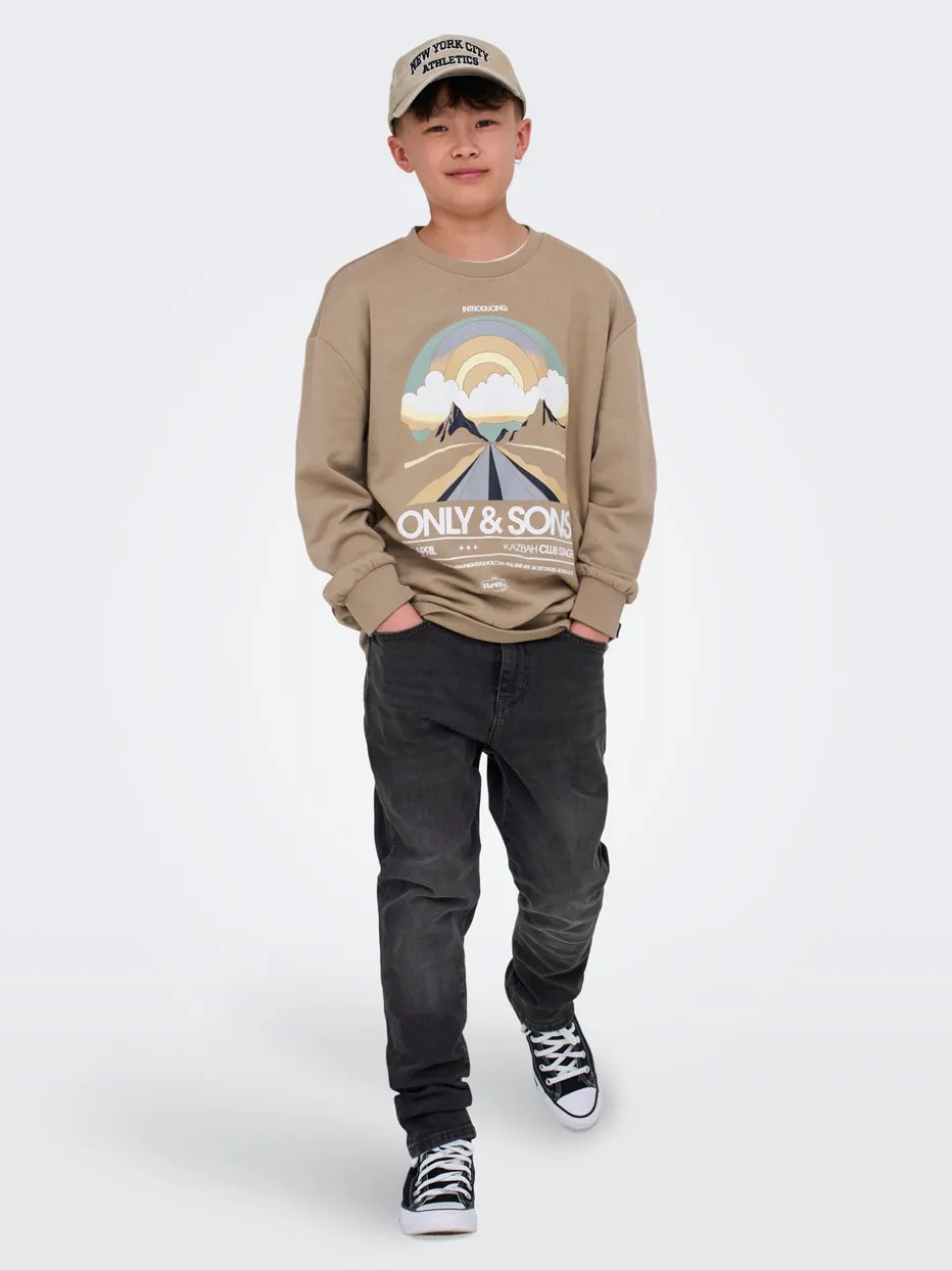 OSJYOKE Middels høyt snitt Tapered Fit Jeans